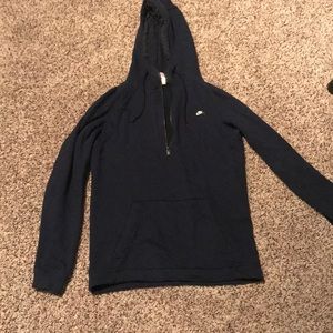 Navy blue quarter zip hoodie
